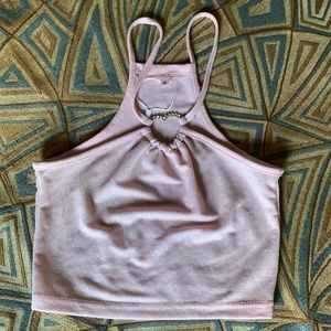 Heart halter top